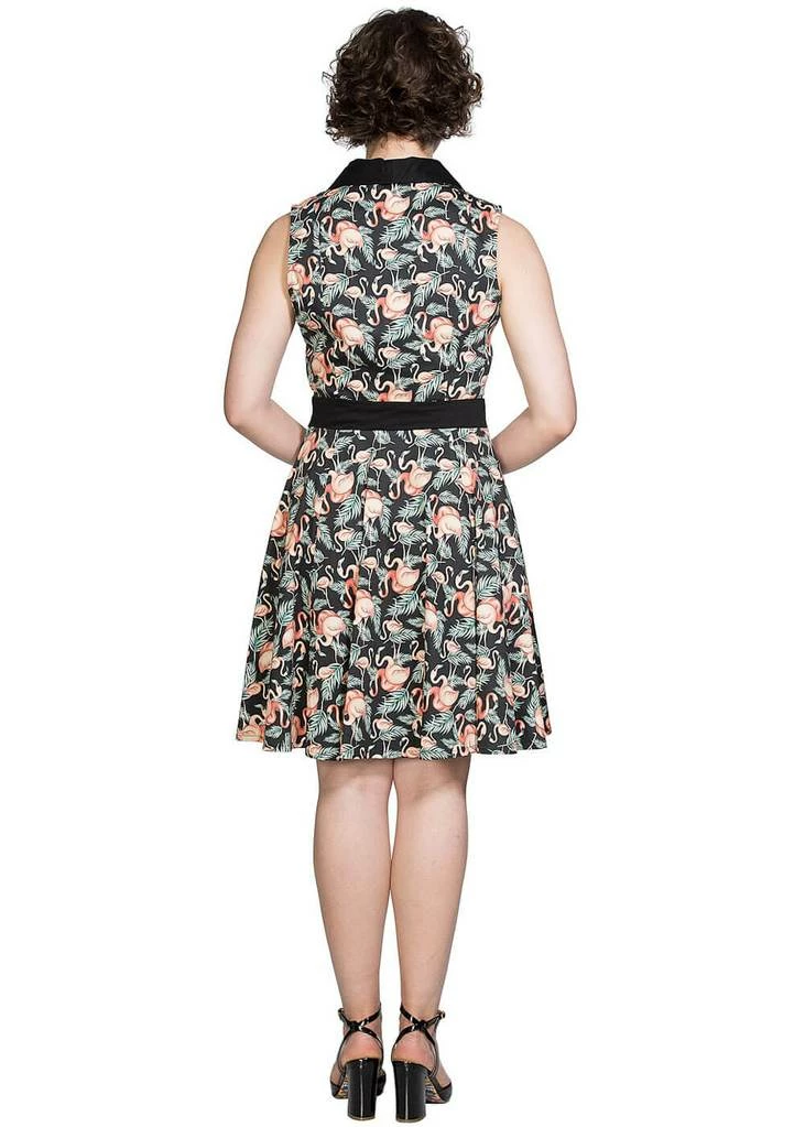 Banned Flamingo Honnie 50's Swing Dress Black - Image 3