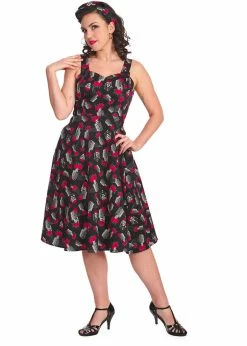 Banned Nashville Sweetheart 50's Swing Dress Black