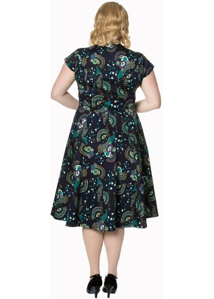 Banned Proud Peacock Cutout Swing Dress - Image 3