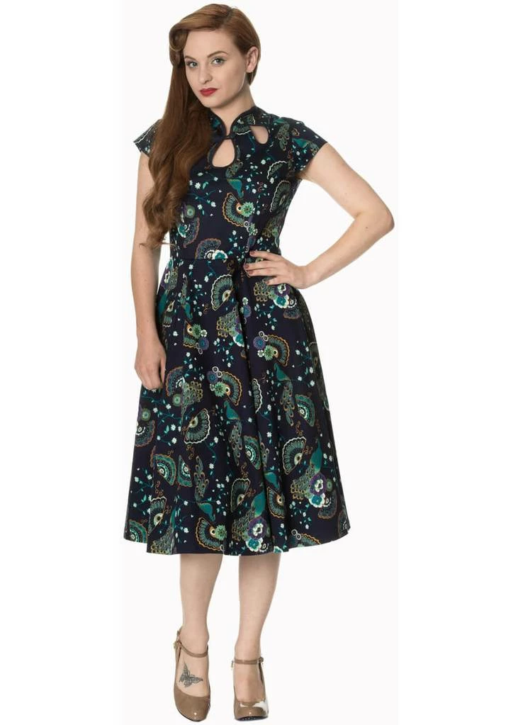 Banned Proud Peacock Cutout Swing Dress - Image 4