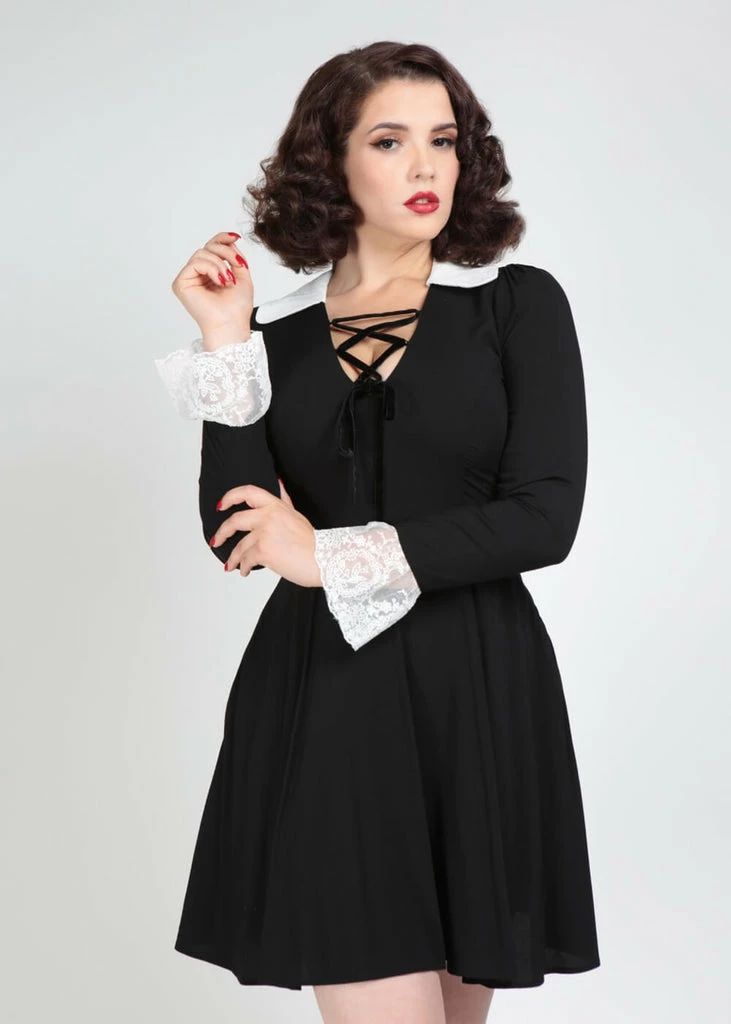 Collectif Marceline 60's Dress Black