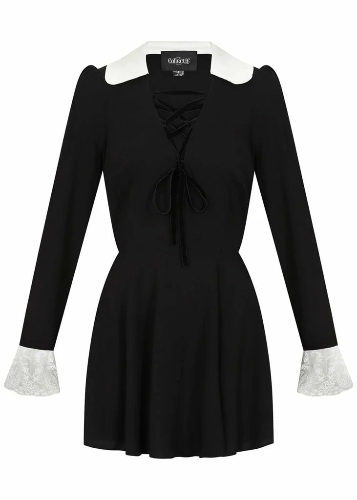 Collectif Marceline 60's Dress Black - Image 3