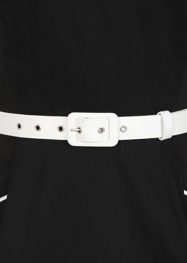 Collectif Kinsley Sailor 60's Swing Dress Black - Image 3