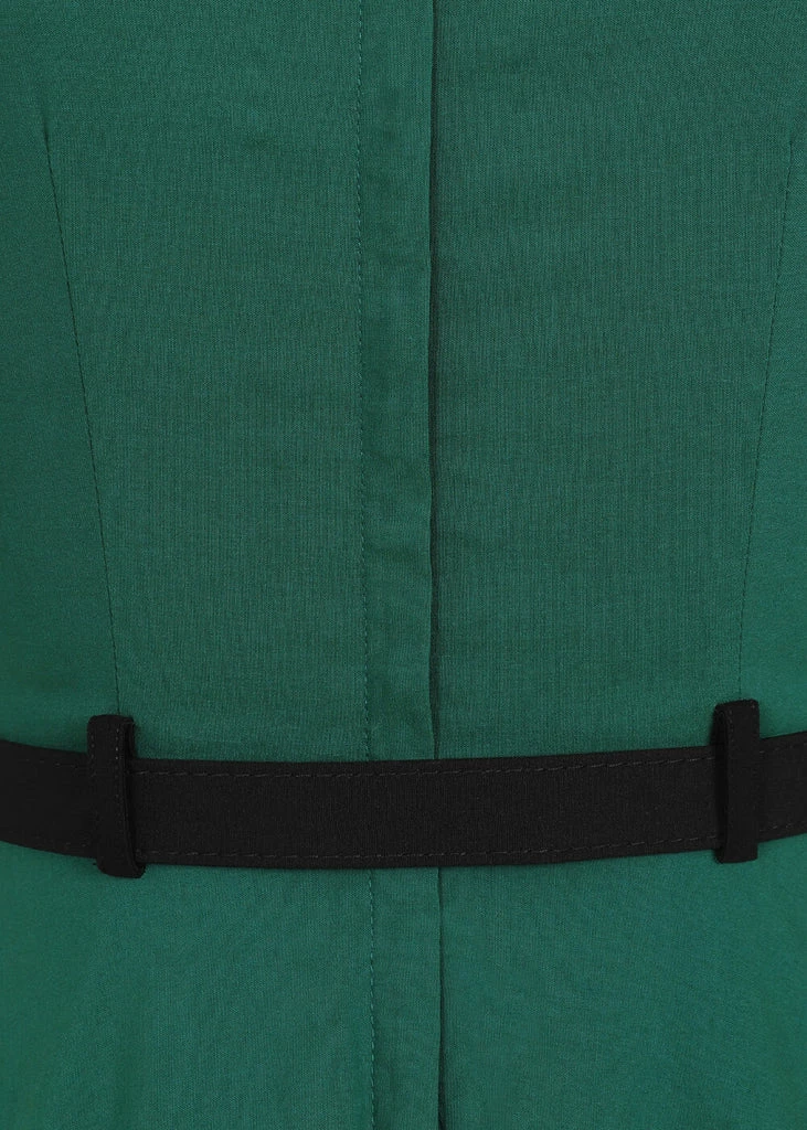 Collectif Sadie 50's Swing Dress Green - Image 5