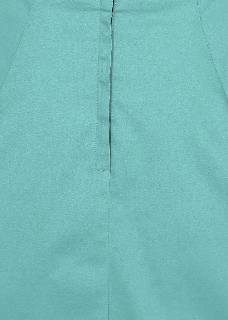 Collectif Dolores Classic 50's Swing Dress Teal - Image 4