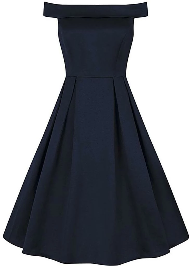Collectif Anastasia 50's Swing Dress Navy