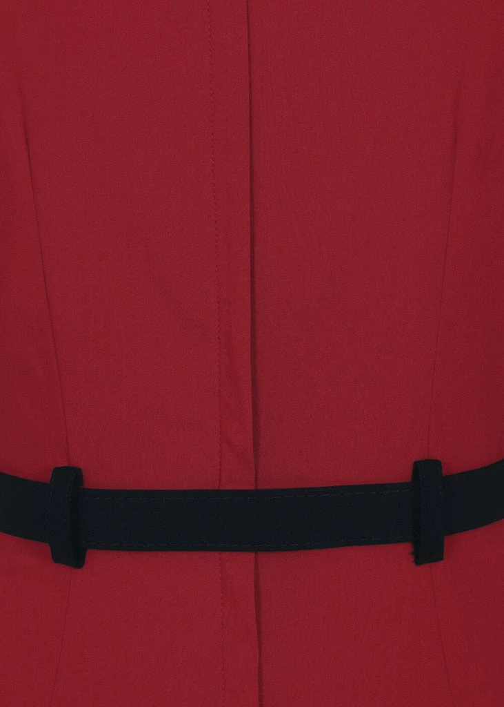 Collectif Sadie 50's Pencil Dress Red - Image 2