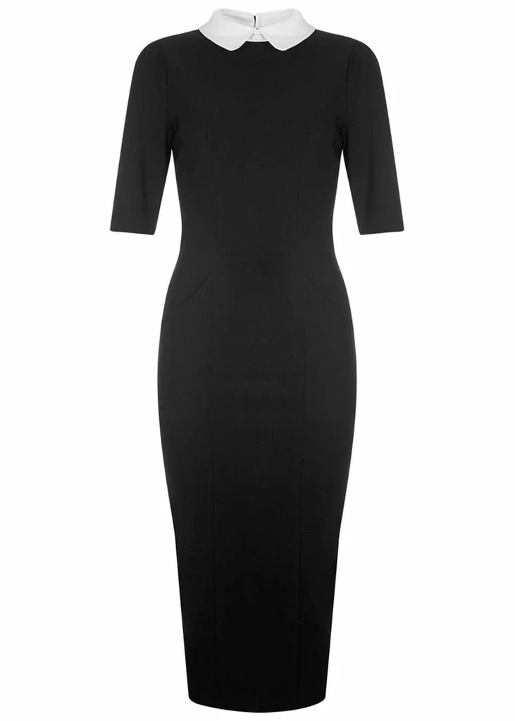 Collectif Winona 50's Pencil Dress Black