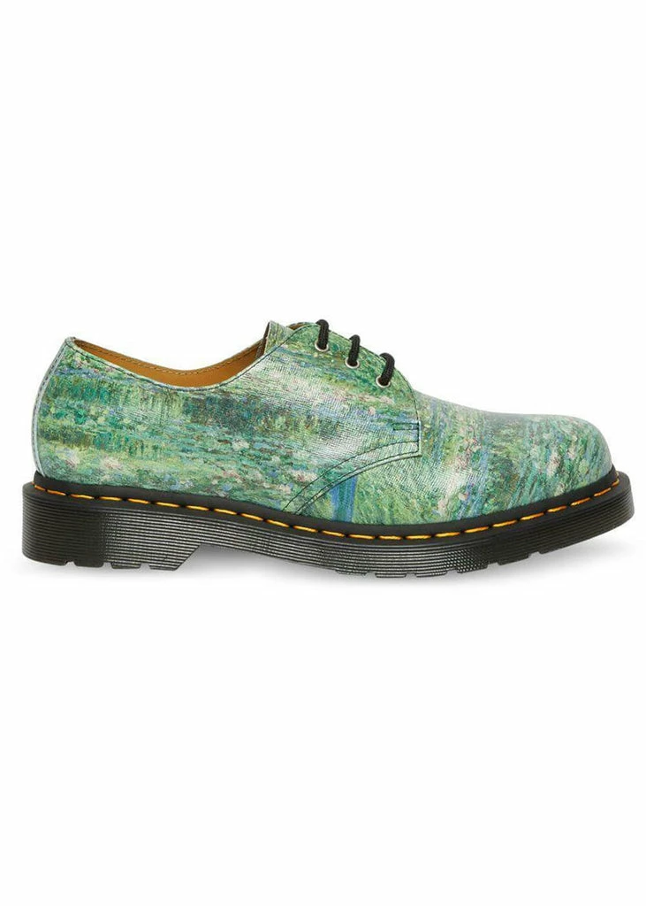Dr. Martens X National Gallery 1461 Monet Lily Pond Shoes Multi - Image 3