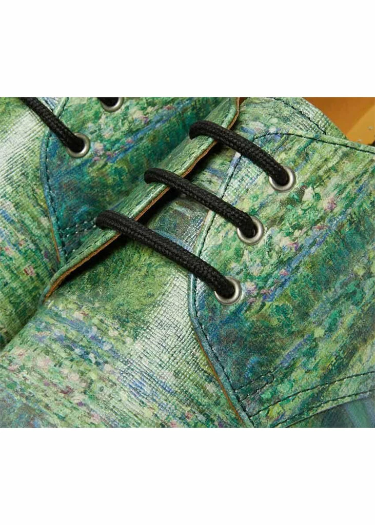 Dr. Martens X National Gallery 1461 Monet Lily Pond Shoes Multi - Image 2