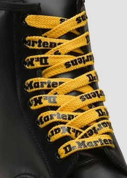 Dr. Martens Logo Laces Flat 8 Eyes Yellow And Black