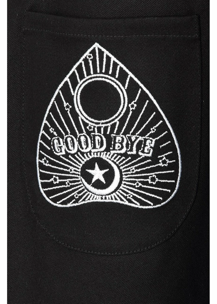 Hell Bunny Samara Ouija 60's Pinafore Dress Black - Image 4