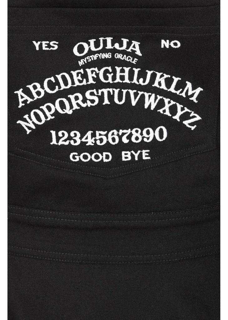 Hell Bunny Samara Ouija 60's Pinafore Dress Black - Image 2