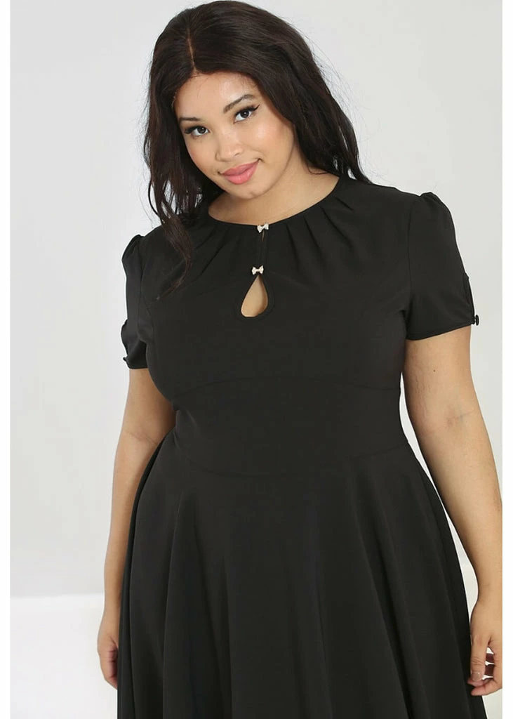 Hell Bunny Riley 40's Swing Dress Black - Image 2