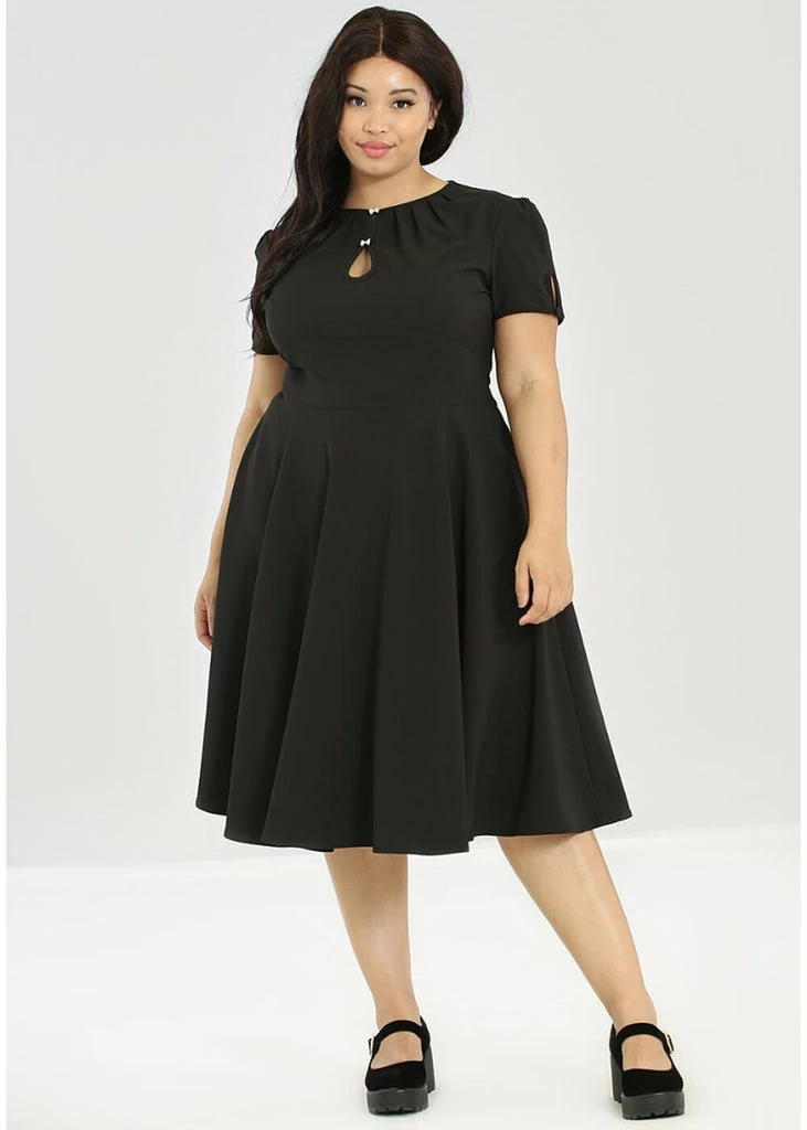 Hell Bunny Riley 40's Swing Dress Black - Image 4
