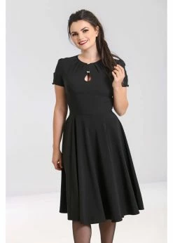 Hell Bunny Riley 40's Swing Dress Black