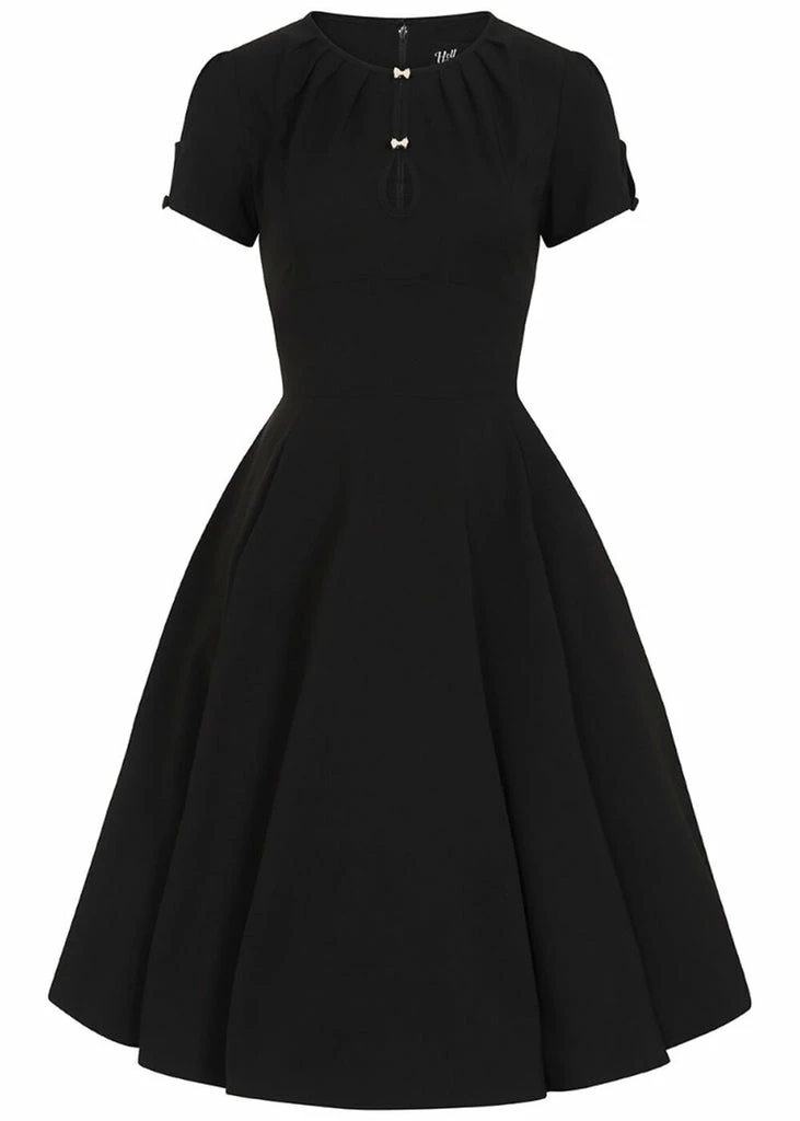 Hell Bunny Riley 40's Swing Dress Black - Image 3