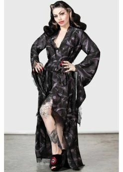 Killstar Asperity Bat Robe Black