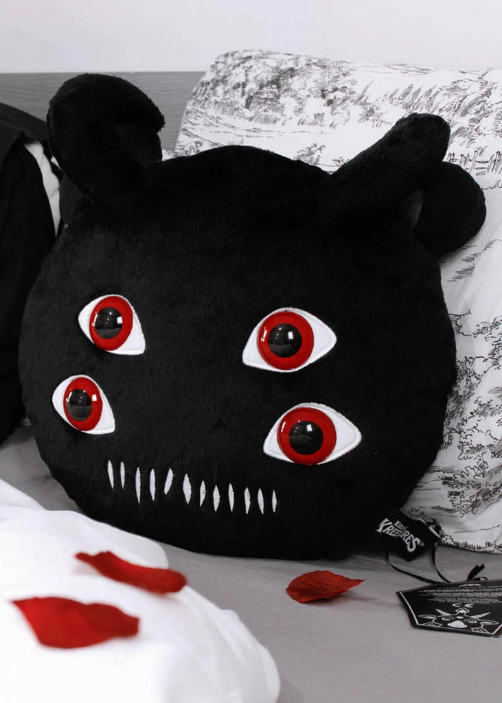 Killstar Kreeptures Don't Care Cushion Black