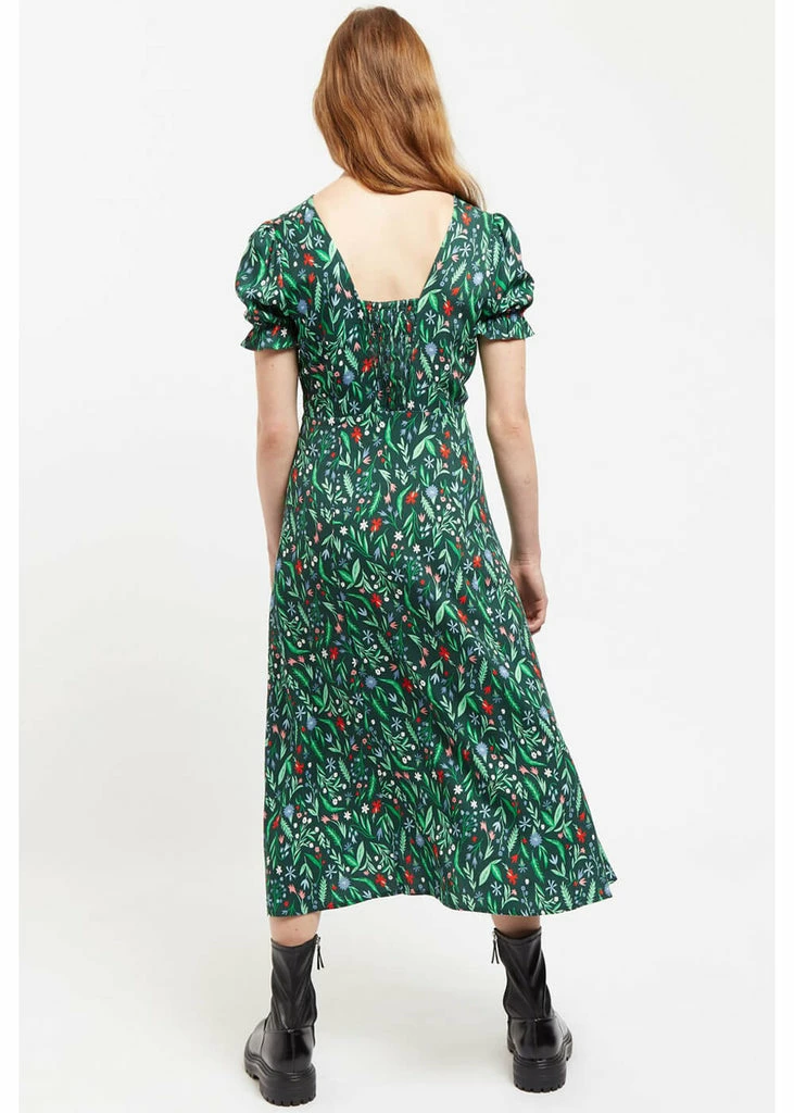 Louche Flo Folk Floral 70's Midi Dress Multi - Image 2