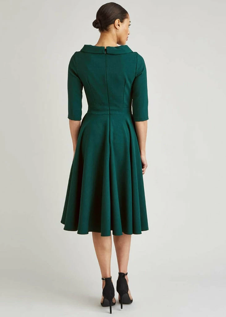 Pretty Dress Company Kennedy 50's Swing Jurk Forest Green - Image 4