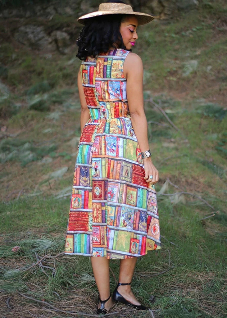 Retrolicious Fairytales Midi 50's Swing Dress Multi - Image 4