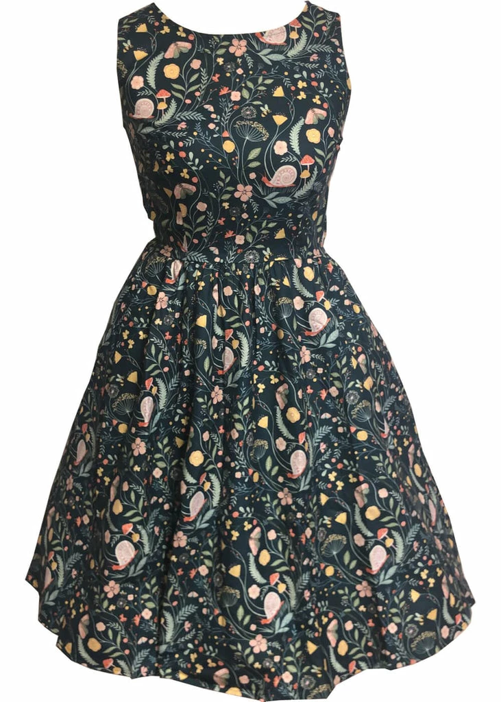 Retrolicious Insects Vintage 50's Swing Dress Multi - Image 2