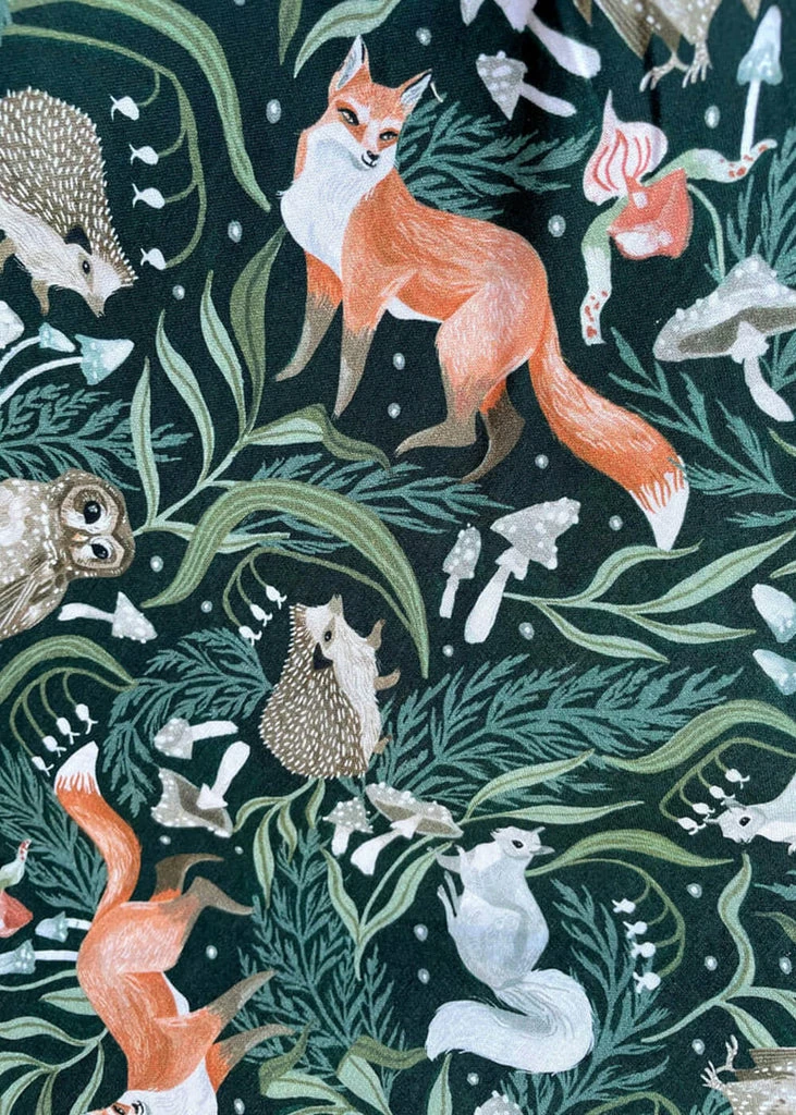 Retrolicious Forest Animals Midi 50's Swing Dress Multi - Image 2