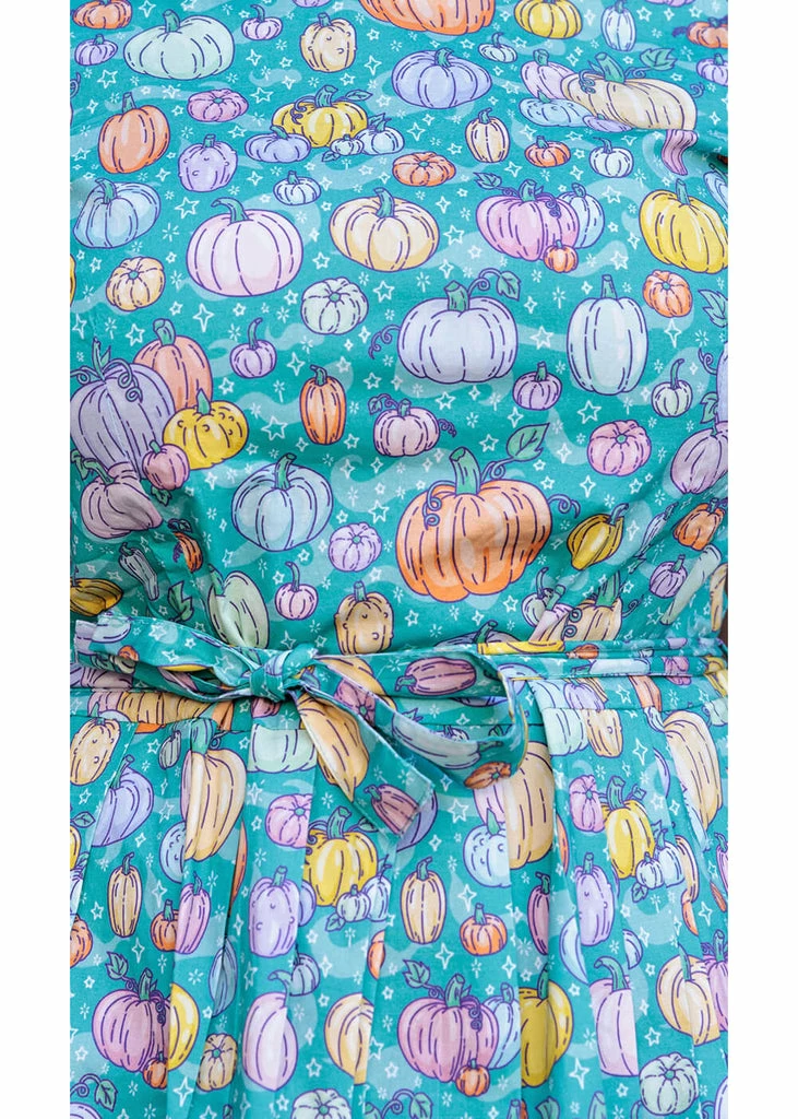 Run & Fly Pumpkin Patch 50's Swing Dress Pastel - Image 3