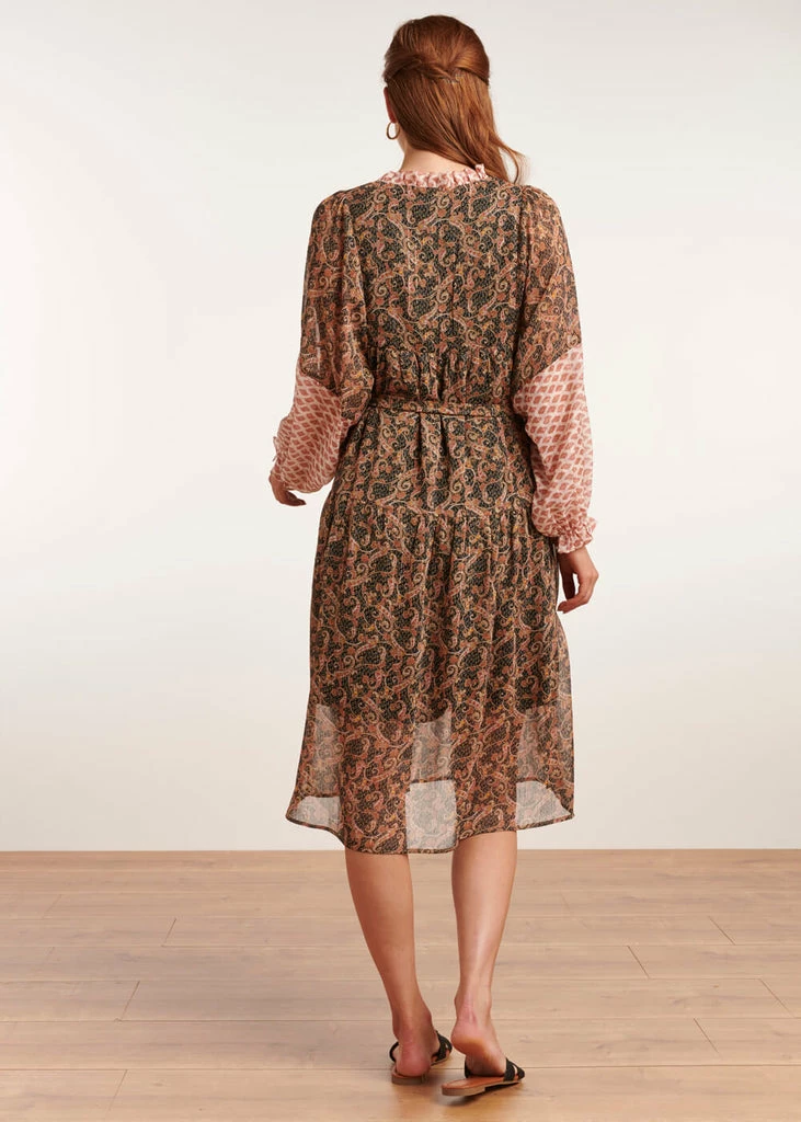 Smashed Lemon Exotic Bohemian 60's Dress Multi - Image 6