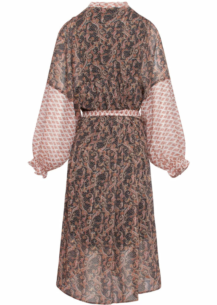 Smashed Lemon Exotic Bohemian 60's Dress Multi - Image 4