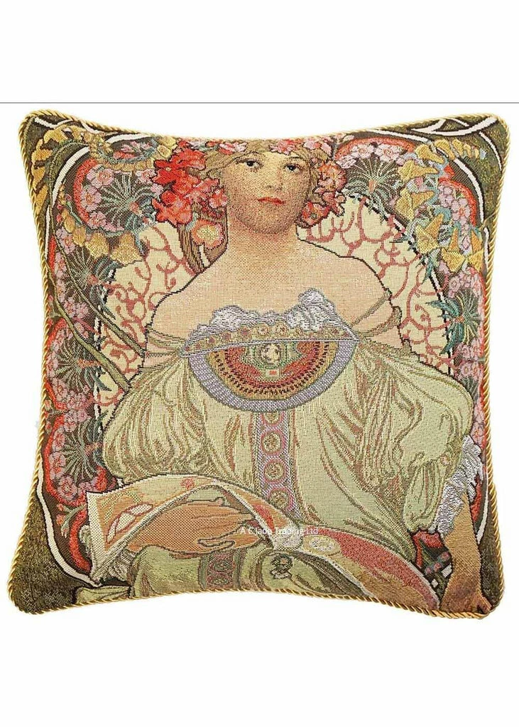 Tapestry Bags Alphonse Mucha Daydream Cushion Case
