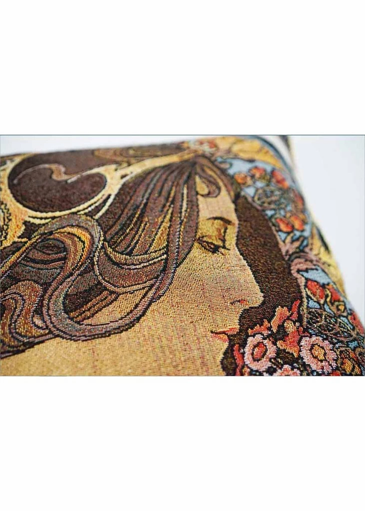 Tapestry Bags Alphonse Mucha Primrose Cushion Case - Image 3