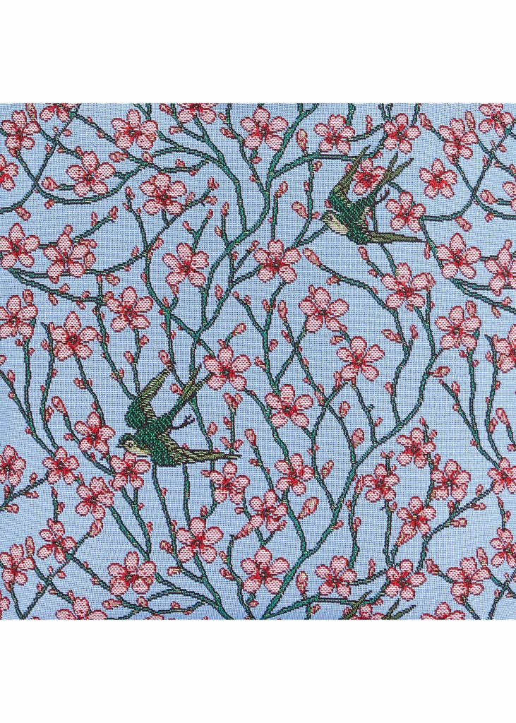 Tapestry Bags Crane Blossom And Swallow Cushion Cover - Image 2