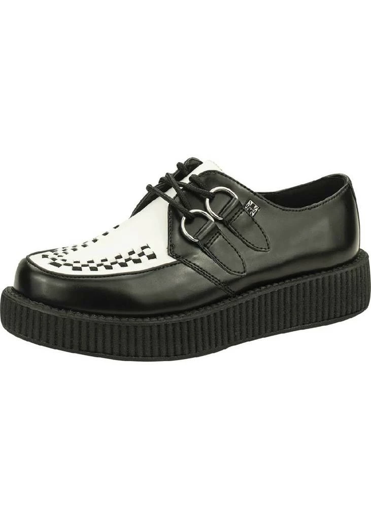 T.U.K Unisex Viva Lo Sole Creeper Leather Black White