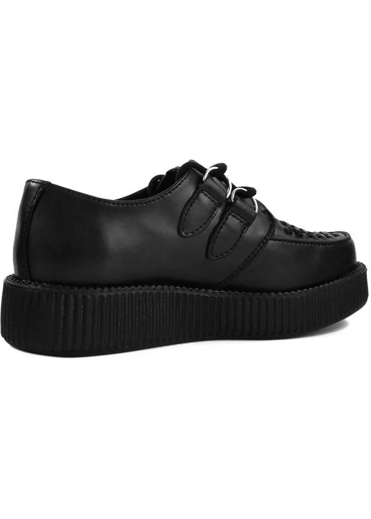 T.U.K Unisex Viva Mondo Creeper Leather Black - Image 4