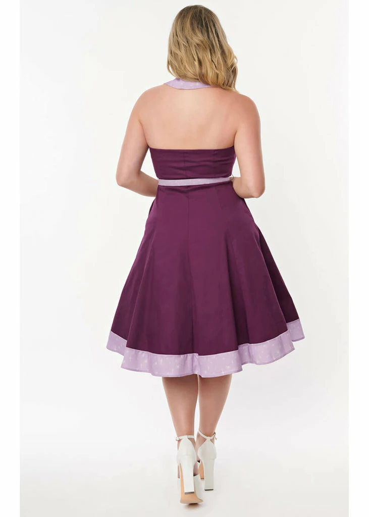 Unique Vintage X Jetsons Jane 60's Swing Dress Purple - Image 6